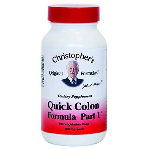 Christopher's Original Formulas Quick Colon Formula Part 1 100 Vegetarian Capsules - Biosource Nutrition