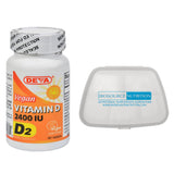 Deva Vegan Vitamin D 2400 IU 90 Tablets and Biosource Nutrition Pill Pack - Biosource Nutrition