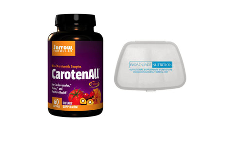 Jarrow Formulas CarotenALL® 60 Softgels and Biosource Nutrition Pocket Pill Pack - Biosource Nutrition