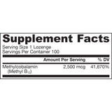 Jarrow Formulas Methylcobalamin (Methyl B-12) 2500 mcg 100 Lozenges and Biosource Nutrition Pocket Pill Pack - Biosource Nutrition