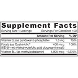 Jarrow Formulas Methyl B-12 & Methyl Folate 100 Lozenges - Biosource Nutrition