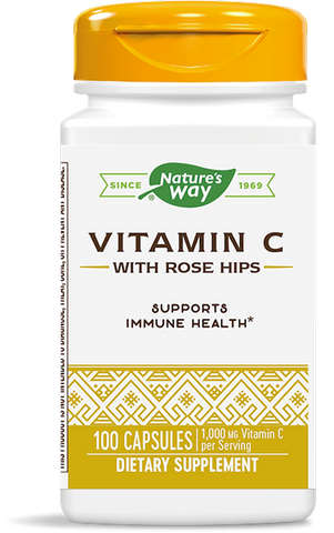 Nature's Way Vitamin C 1000 with Rose Hips 100 Capsules