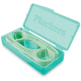 Plackers Micro Mint 12 Dental Flossers with Travel Case (4 Pack) - Biosource Nutrition