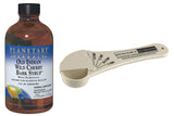 Planetary Herbals Old Indian Wild Cherry Bark Syrup 8 fl oz and Biosource Nutrition Measuring Spoon - Biosource Nutrition