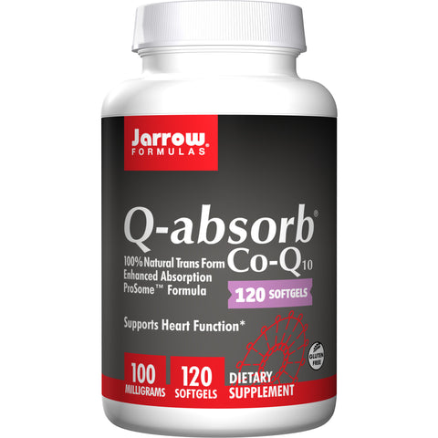 Jarrow Formulas Q-absorb® 100 mg 120 Softgels - Biosource Nutrition