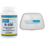 Biosource Nutrition B-100 Complex 100 Vegetarian Capsules and Pocket Pill Pack - Biosource Nutrition
