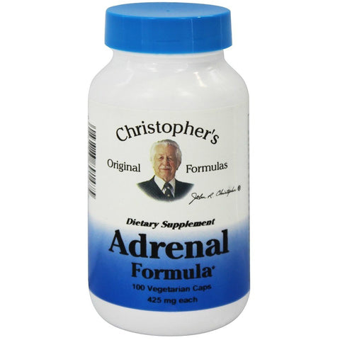 Christopher's Original Formulas Adrenal Formula 100 Vegetarian Capsules - Biosource Nutrition