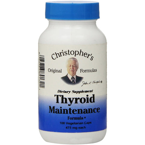 Christopher's Original Formulas Thyroid Maintenance Formula 100 Vegetarian Capsules - Biosource Nutrition