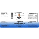 Christopher's Original Formulas Thyroid Maintenance Formula 100 Vegetarian Capsules - Biosource Nutrition