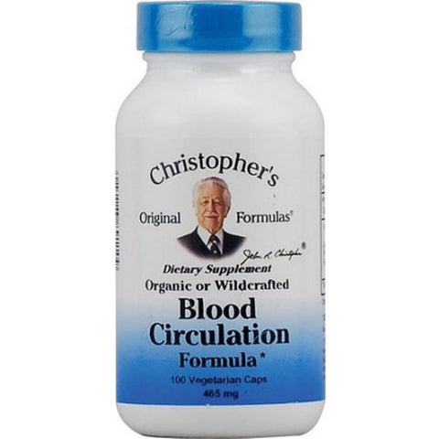 Christopher's Original Formulas Blood Circulation Formula 100 Vegetarian Capsules - Biosource Nutrition