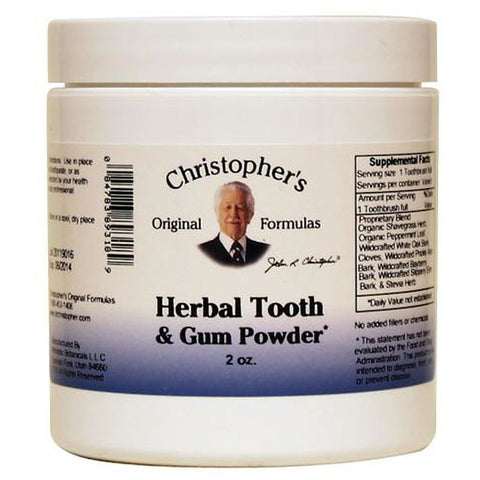 Christophers Original Formulas Herbal Tooth & Gum Powder 2 oz. - Biosource Nutrition