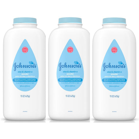 Johnson's Pure Cornstarch Baby Powder 1.5 oz Travel Size (3 Pack) - Biosource Nutrition
