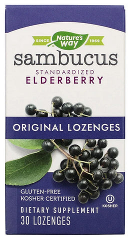Nature's Way Sambucus Standardized Elderberry Original 30 Lozenges
