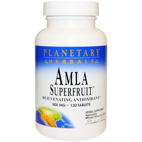 Planetary Herbals Amla Superfruit 500 mg 120 Tablets - Biosource Nutrition