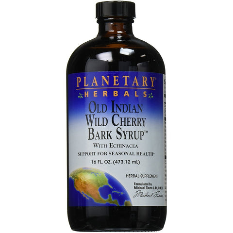 Planetary Herbals Old Indian Wild Cherry Bark Syrup 16 fl oz - Biosource Nutrition