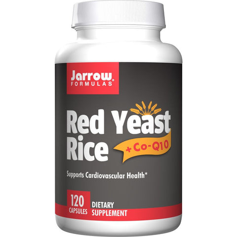 Jarrow Formulas Red Yeast Rice + Co-Q10 120 Capsules - Biosource Nutrition