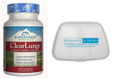 Ridgecrest Herbals Clear Lungs Original Formula 120 Vegan Capsules and Biosource Nutrition Pocket Pill Pack - Biosource Nutrition