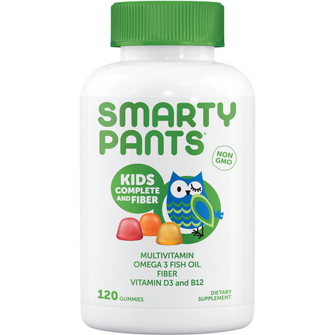 SmartyPants Kids Complete and Fiber 120 Gummies - Biosource Nutrition