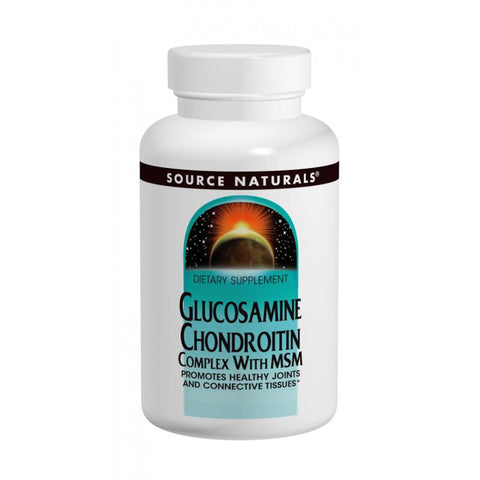 Source Naturals Glucosamine Chondroitin Complex with MSM 60 Tablets - Biosource Nutrition